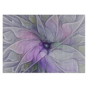 Enastående, modern Abstrakt Fractal Art Flower