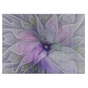 Enastående, modern Abstrakt Fractal Art Flower