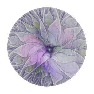 Enastående, modern Abstrakt Fractal Art Flower