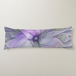 Enastående, modern Abstrakt Fractal Art Flower Kroppskudde