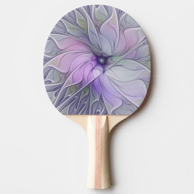 Enastående, modern Abstrakt Fractal Art Flower Pingisracket (Framsidan)