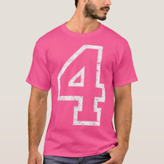 Enastående nummer 4 Fyra hårt stressade kollegiala T Shirt