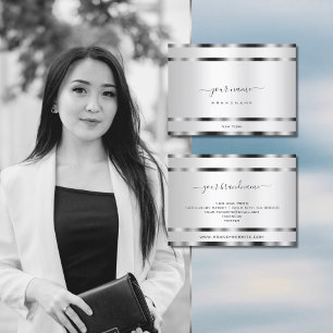 Enastående Professionell för Silver-effekt och m Visitkort