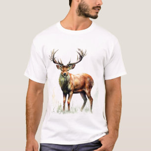 Enastående rackmonterad Hjort T Shirt