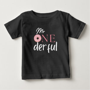 Enastående rosa på 1:a födelsedag party t shirt