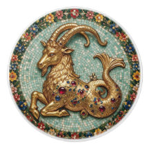 Enastående Stenbock 3 D Guld Mosaik Stil Ring