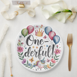 Enastående vattenfärgsUnicorn Birthday