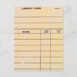 Enbart Bibliotek-kort Vykort