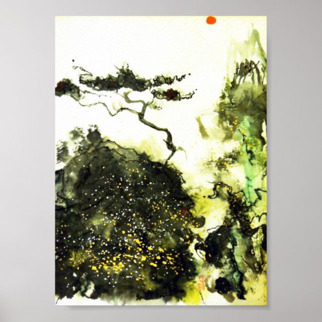 Enbart cypress i Carmel Art Print Poster (Framsidan)