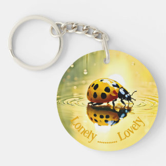 Enbart Loely Ladybug Acrylic Keychain
