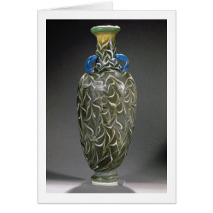Enbildad amphora med vinkar motiv, 19th-20th hälsningskort