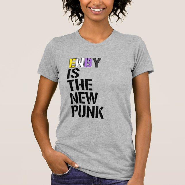Enby är den nya punken t shirt (Framsida)
