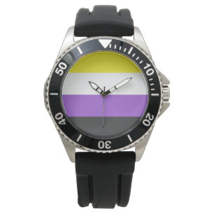 Enby-Flagga (icke-binärt Pride) Armbandsur
