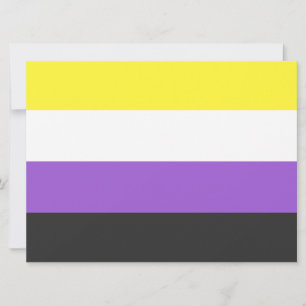 Enby-Flagga (icke-binärt Pride) Kort