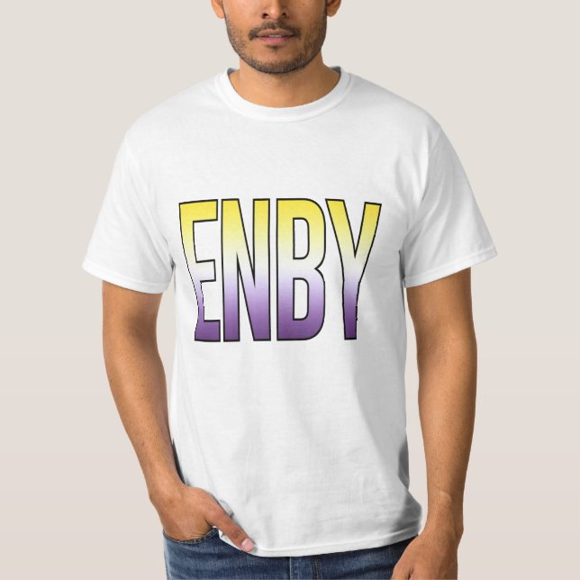 ENBY - Icke-binär T Shirt (Framsida)