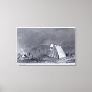 Encampment i den Browell coven, Juli 15, 1826, Canvastryck