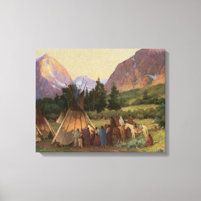 Encampment Montana 1902 Wrapped Canvas (Framsida)