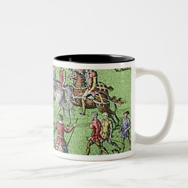 Encampmenten av de engelska styrkorna Två-Tonad mugg (Höger)
