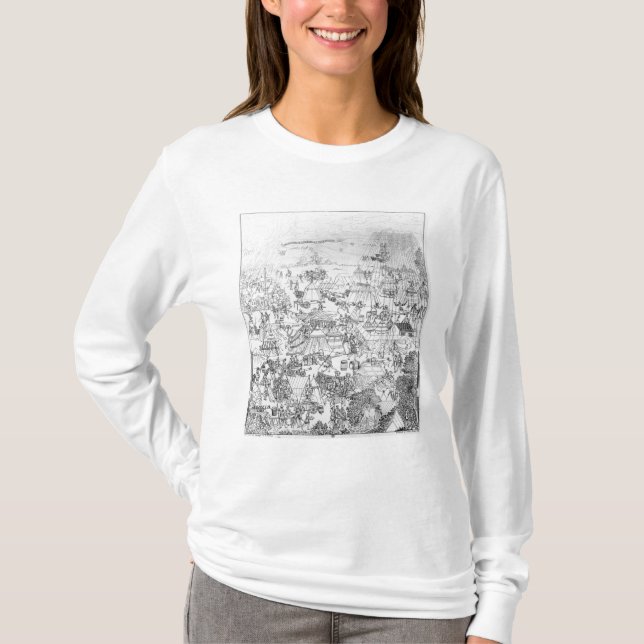 Encampmenten av kungen Henry VIII på Marquison T Shirt (Framsida)