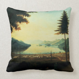 Encampmenten på sjön George, New York, 1759 (olj Kudde