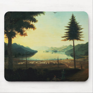 Encampmenten på sjön George, New York, 1759 (olja Musmatta