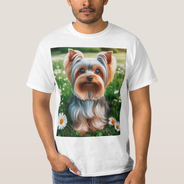 Encantador Yorkshire Terrier: Amor en Miniatura T Shirt (Framsida)