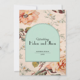 Encanto Floral Vintage Inbjudningar
