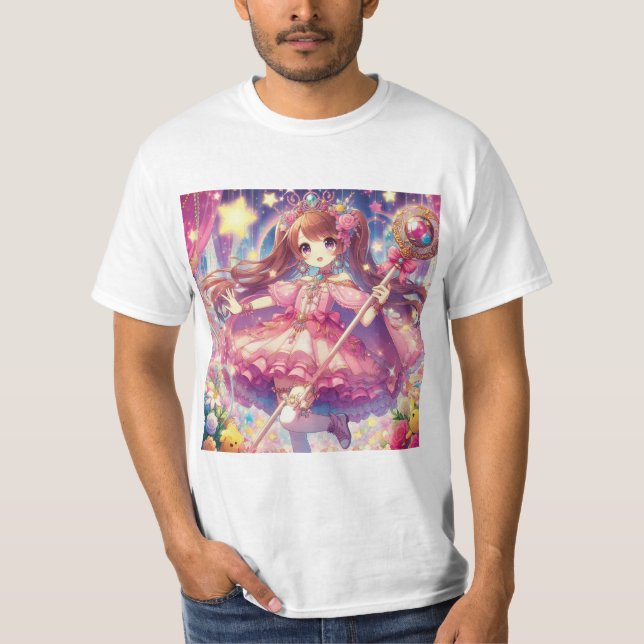 Encanto mágico: bruja estilo anime t shirt (Framsida)