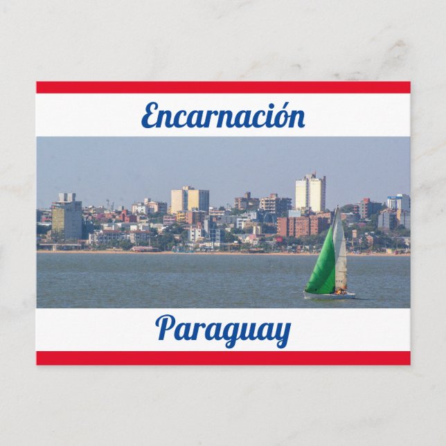Encarnación, Paraguay vykort (Framsida)