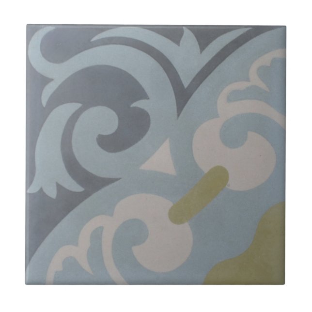 Encaustic cementerar belägger med tegel på kakelplatta (Framsidan)