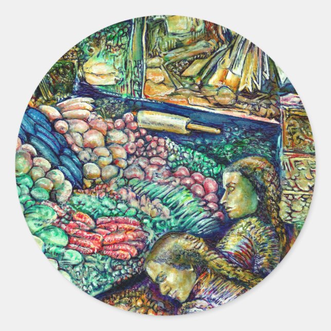 Enceladus Runt Klistermärke (Framsida)