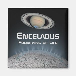 Enceladus Saturn Måne Fontän of Life Magnet