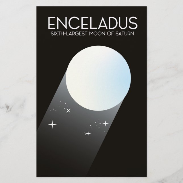 Enceladus Space Art. (Framsida)