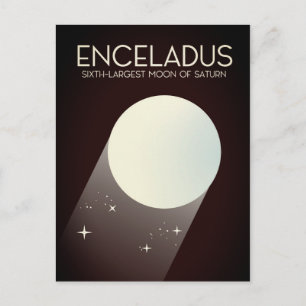 Enceladus Space Art. Vykort