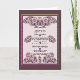 Encentmynt från himmelhälsningkort kort