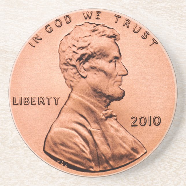 Encentmynt Underlägg Sandsten (Framsidan)