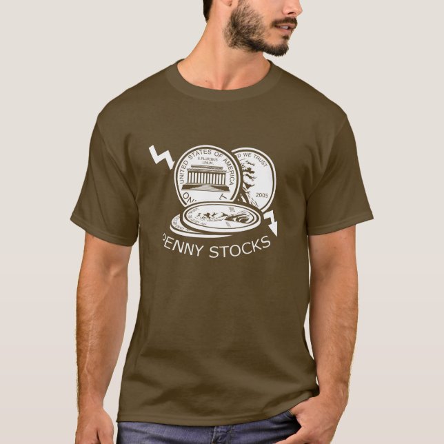 Encentmyntaktiemarknadskjorta Tee Shirt (Framsida)
