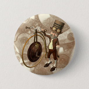 EncentmyntFarthing Steampunk Knapp