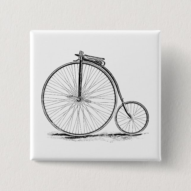 EncentmyntFarthingvintage Kick-Rullar cykeln Knapp (Framsida)