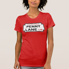 Encentmyntlanen, gata undertecknar, Liverpool, UK Tee