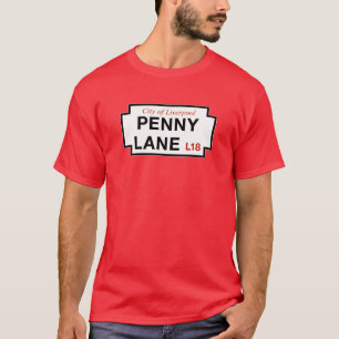 Encentmyntlanen, gata undertecknar, Liverpool, UK Tee