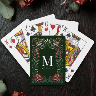 Enchanic Raven Snapdragon Monogram Casinokort