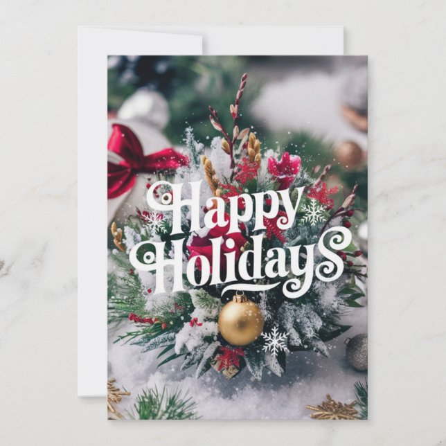 Enchanous Gift Lycklig Winter Julkort (Framsida)