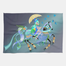 Enchanse Horse Ride-fredsshowgirl Kökshandduk