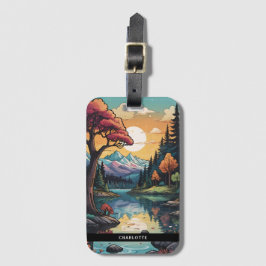 Enchanside Serenity Sunset Landcape Bagagebricka