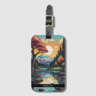 Enchanside Serenity Sunset Landcape Bagagebricka