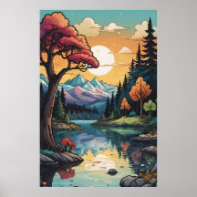 Enchanside Serenity Sunset Landcape