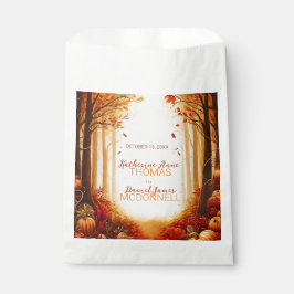 Enchanted Autumn Harvest Silhouette Bröllop