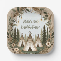 Enchanted Boho Forest Teepee Sleepover Party