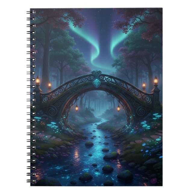 Enchanted Bridge Spiral notebook Anteckningsbok (Framsidan)